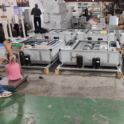 1-5HP سقف رقيق جدا معلق المياه تبرد وحدة معالجة الهواء DX تنقية الهواء HVAC للصناعات