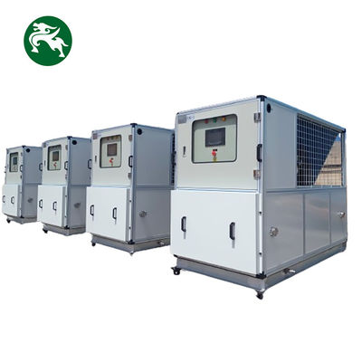 مترو الأنفاق 15HP وحدة معالجة الهواء المحمولة بسهولة مع عجلات مناسبة تبريد المياه HVAC