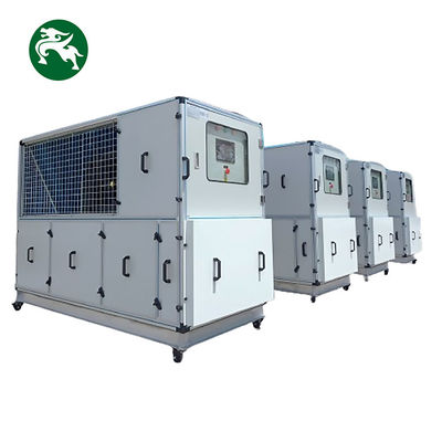 مترو الأنفاق 15HP وحدة معالجة الهواء المحمولة بسهولة مع عجلات مناسبة تبريد المياه HVAC