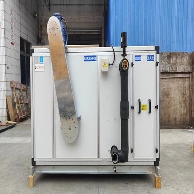 ضوضاء منخفضة 1500CMH وحدة استرداد حرارة الماء النقي AHU تكييف الهواء