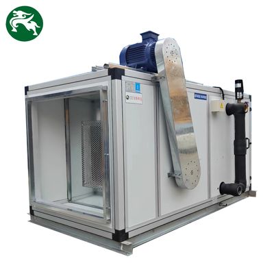 ضوضاء منخفضة 1500CMH وحدة استرداد حرارة الماء النقي AHU تكييف الهواء