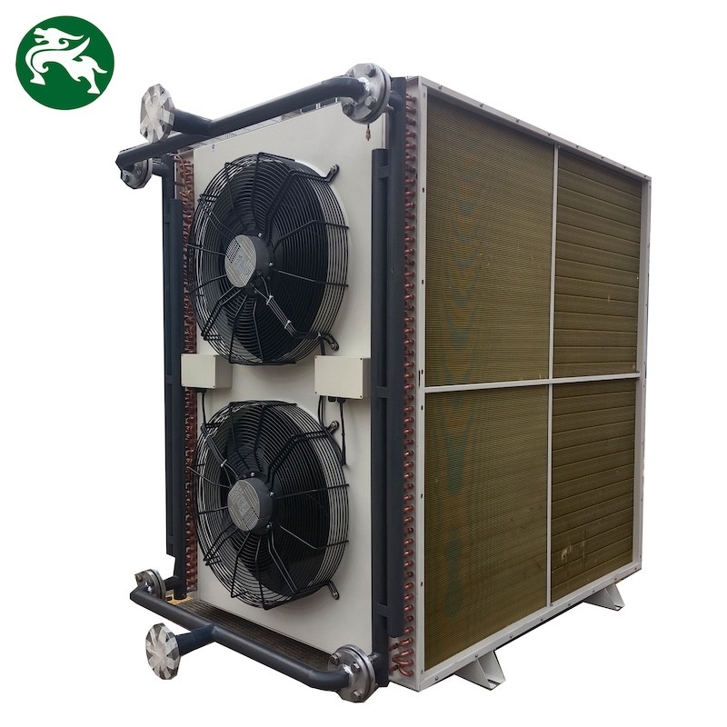 تبديد الحرارة الفعال المبرد الجاف الرأسي HVAC مع مروحة تصميم مخصص للاستخدام على الشاطئ