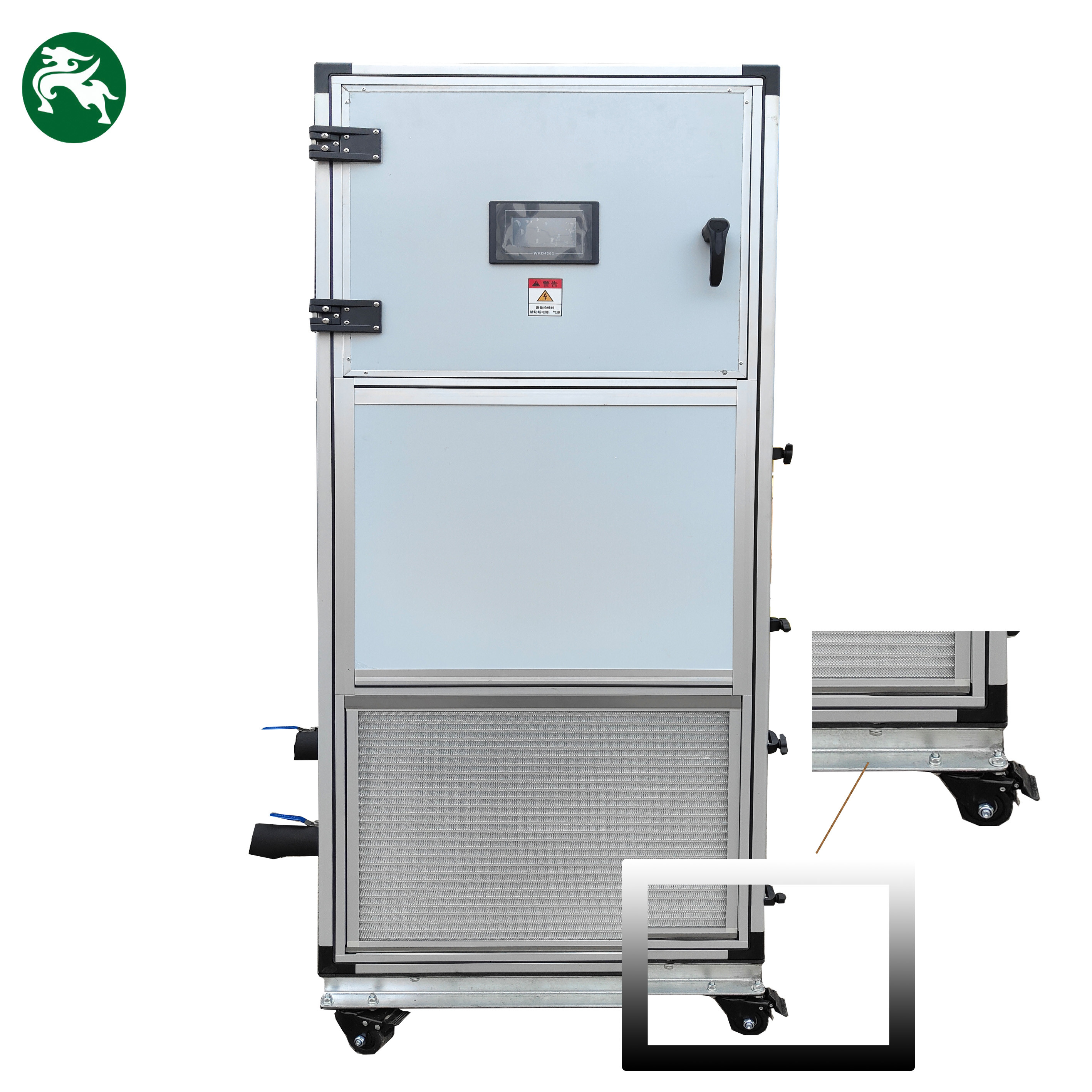 وحدة التبريد الهوائي الصناعية الصغيرة المتنقلة المبردة بالماء النوع التوسع المباشر نظام HVAC